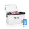 Alpicool K25 25 litros Neveras de Viaje Portátil Nevera Congelador de Coche 12/24V CC Eléctrica Frigoríficos para Automóvil para Camping, Viajes, Picnic