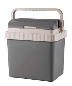 briebe Camp Nevera Portátil Eléctrica 21 Litros, Coche, Camping, Viaje, 12V / 220V, Refrigera, Mantiene el Calor, Bajo Consumo, Gris, CF1151