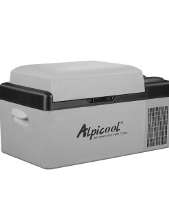 Alpicool EC20 20L Eléctrica Nevera de Coche portátil Frigoríficos mini Refrigerador de Coche 12/24V CC congelador del automóvil para Hogar Aire Libre Camping, Viajes(Pila no incluida)