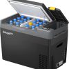 BougeRV CRPRO Nevera de Compresor 12v, 29 Litros Nevera para Coche(-22℃~10℃), 12/24V DC &110-240V AC Nevera Portátil para Coche, 12v Nevera, para Coche, Camping, Viaje, Negro