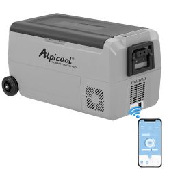 Alpicool T36 36 litros Nevera portátil 12 V 24 V congelador, pequeño congelador para Coche, Camping, camión, Barco y Enchufe con Puerto USB