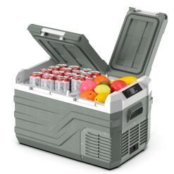 Alpicool 23L Nevera Portatil Electrica, Doble Zona Portátil Coche Frigoríficos 12V /24V DC(-20℃ a 20℃), Nevera de Coche para Hogar, Camping, Viajes, Automóvil, Camión, Pesca